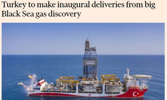 Financial Times: “Türkiye, Karadeniz’de büyük doğalgaz keşfinde ilk teslimatı yapacak!.”
