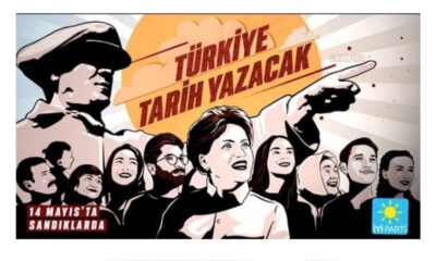 İyi Parti’ye Maocu seçim afişi..