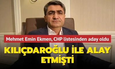 Kılıçdaroğlu ile alay eden DEVA Partili Mehmet Emin Ekmen, CHP listesine girdi!.