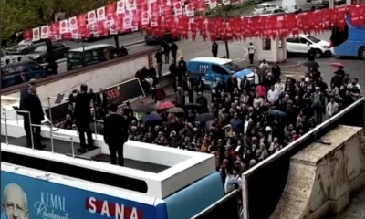 Konya’da beklediği ilgiyi göremeyen Akşener, boş meydana konuştu!.