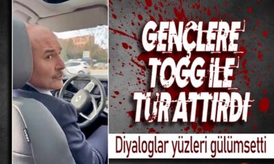 Süleyman Soylu, TOGG’la Ankara sokaklarında..