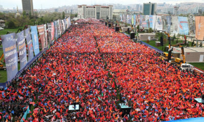 İzmir’den sonra başkent! Cumhurbaşkanı Erdoğan’ın Ankara mitinginde coşkulu kalabalık..