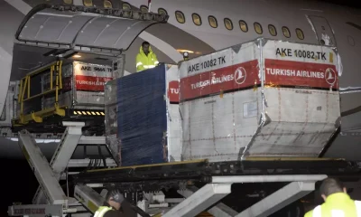 Yurt dışında kullanılan oyları taşıyan uçak Ankara’ya indi!.