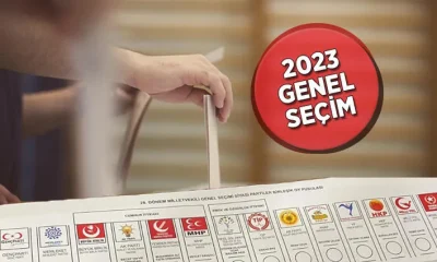 Türkiye geneli partilerin oy oranları..