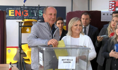 Muharrem İnce eşiyle birlikte oy kullandı!.