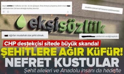 Seçimlerden ardından iyice çamurlaştılar! Ekşi Sözlük’te şehitlerimize nefret kusuldu!.