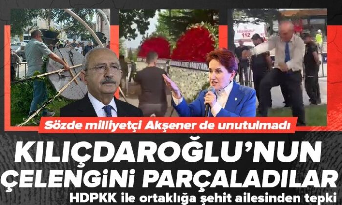 Tokat’ta şehit yakınları Kemal Kılıçdaroğlu’nun çelengini parçaladı!.