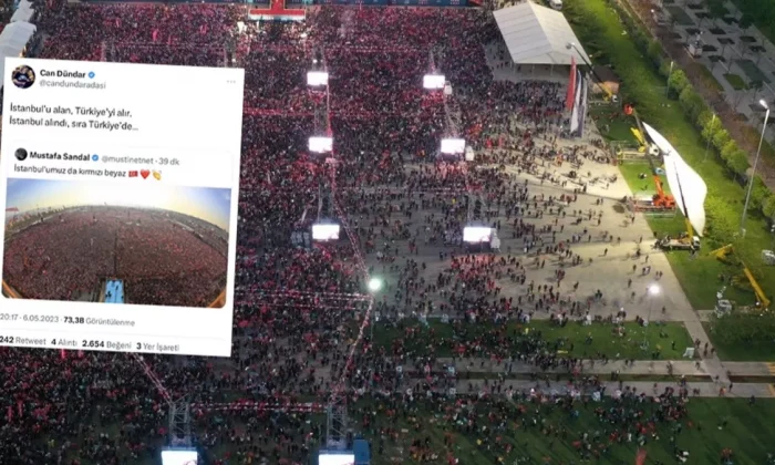 AK Parti mitingini CHP mitingiymiş gibi paylaşıp sonra sildiler!.