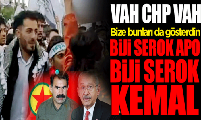 Rezalet! HDP’lilerden Kılıçdaroğlu’na destek mitingi! “Biji Serok Apo, biji Serok Kemal..”