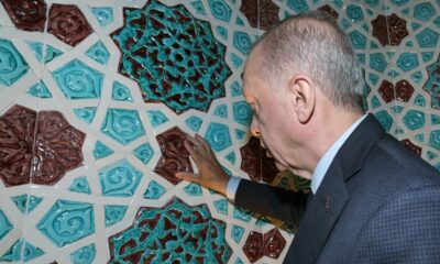 Son çiniyi Cumhurbaşkanı Erdoğan yerleştirdi!.