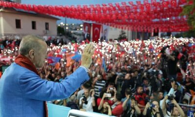 Cumhurbaşkanı Erdoğan’a Gaziantep’te coşkulu karşılama..