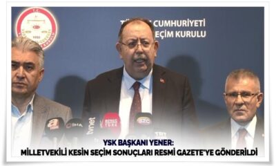 Milletvekili kesin sonuçları Resmi Gazete’de..