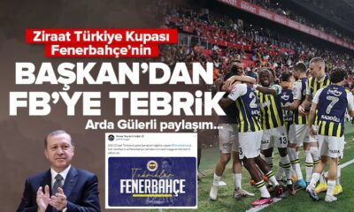 Cumhurbaşkanı Erdoğan’dan Fenerbahçe’ye tebrik..