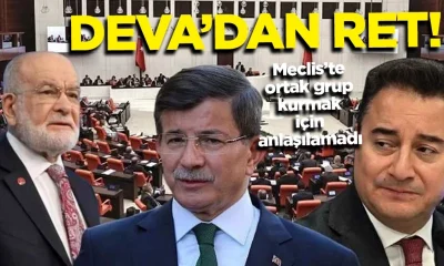 Küçük ortaklar anlaşamıyor! Deva Partisi’nden Meclis’te ortak grup kurma fikrine ret..