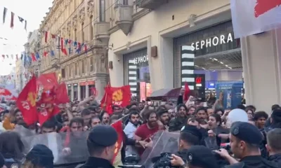 Gezi olaylarının 10. yıl dönümünde Taksim’de polislere saldırdılar!.