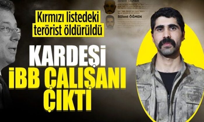 Öldürülen teröristin kardeşi İBB çalışanı çıktı!.