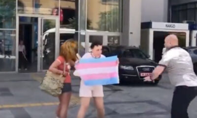 Mimar Sinan’da izinsiz gösteri yapan LGBT’lilere güvenlik görevlileri müdahale etti!.