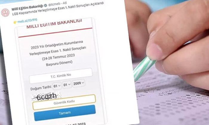 2023 LGS nakil sonuçları açıklandı!.
