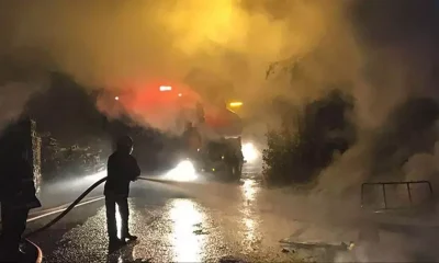 Ankara’da gecekondu yangını..