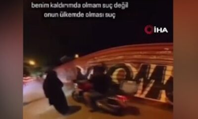 Tesettürlü kadınların üzerine motosiklet sürüp, sosyal medyada paylaştılar!.
