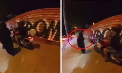 İstanbul’da çarşaflı kadınların üzerine motosiklet sürenler yakalandı!.