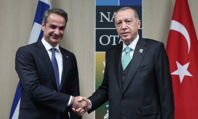 Cumhurbaşkanı Erdoğan Miçotakis’le görüştü!.
