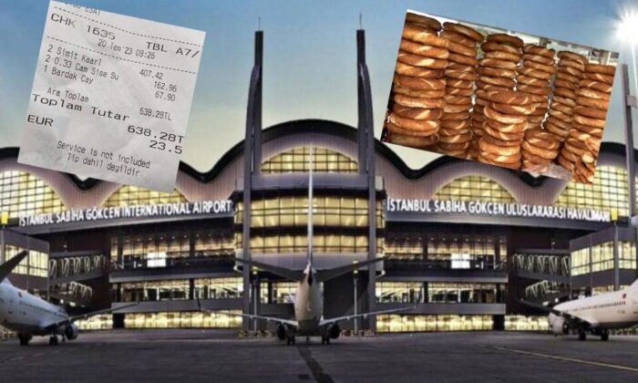 Sabiha Gökçen Havalimanı’ndaki simit ve çay fiyatları dudak uçuklattı!.