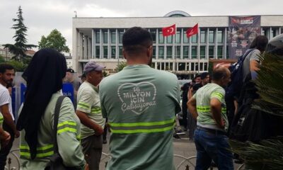İşçilerden İBB binası önünde protesto! “Verilen sözler tutulmadı!.” (video haber)