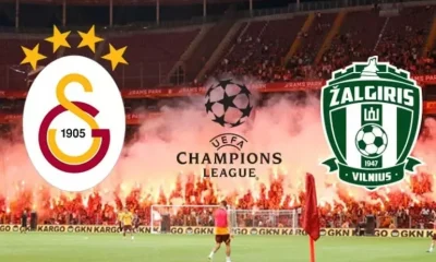 Galatasaray-Zalgiris maçının ilk 11’leri..
