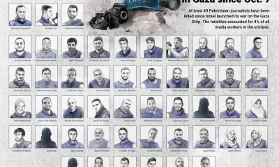 Kahpe İsrail’in öldürdüğü gazeteci sayısı 49’a yükseldi!.