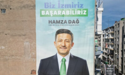AK Parti İzmir Adayı Hamza Dağ seçim afişlerinden ampulü silldi!.