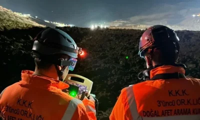 Toprak altında kalan işçileri arama çalışmaları devam ediyor!.