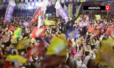 CHP’nin destek verdiği DEM Parti adayının mitinginde Biji Serok Apo sloganları!.