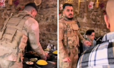 Askeri üniforma ile servis yapan soysuz it tutuklandı!.