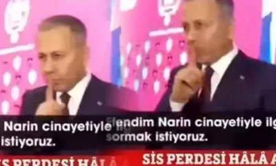 Bakan Yerlikaya Narin sorusuna cevap vermek yerine sus işareti yaptı!.