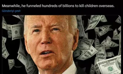 Kahpe İsrail’e milyarlarca dolar bağışlayan Biden evleri yananlara 770 dolar yardım yaptı!.
