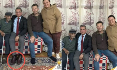 Ev ziyaretinde ayakkabısını çıkarmayan Akp’li il başkanına tepkiler çığ gibi!.