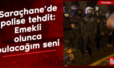 “Emekli Olduğunda Seni Bulacağım Lan” diyerek polisi tehdit eden alçak paketlendi!.