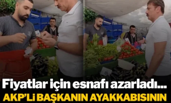 AK Partili Başkanın pazar ziyaretindeki tavırları izleyenleri isyan ettirdi!.