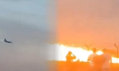 F-16 Savaş Uçağı alev topuna döndü!.