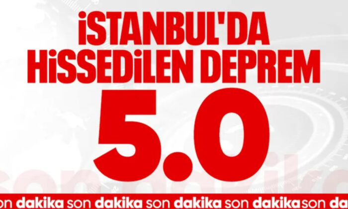 İstanbul’da 5 şiddetinde deprem!.