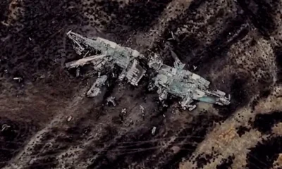 20 askerimizin şehit olduğu askeri uçağın enkazı görüntülendi..