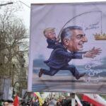 Trump yalakası Pehlevi’ye İran halkından pankartlı cevap!.