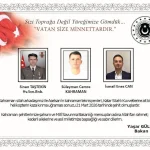 1’i asker 2’si mühendis 3 şehidimiz var!.