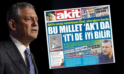 Akit Gazetesi Özgür Özel’i sağlı sollu tokatlamaya devam ediyor!.