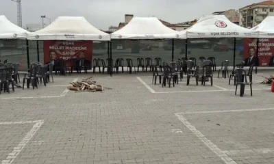CHP’nin Uşak Belediye Başkanı için kurduğu destek meydanı bomboş kaldı..