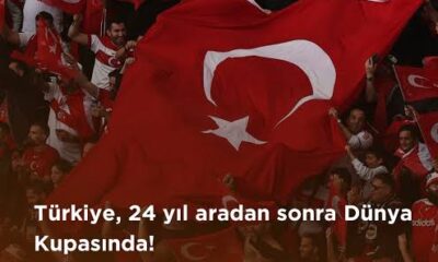 Ve Türkiye 24 yıl sonra Dünya Kupası’na gidiyor..