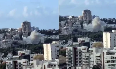 İran İsrail’in kalbi Hayfa’ya füze yağdırdı..