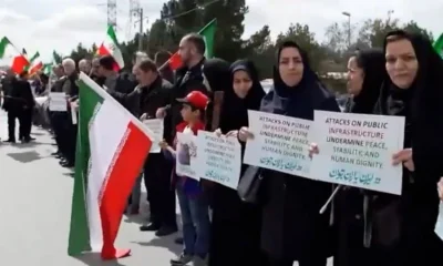 İranlı kadınlar ABD saldırısına karşı nöbette..