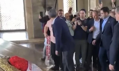 Kurultay rezaletini Anıtkabir’e taşıdılar!.